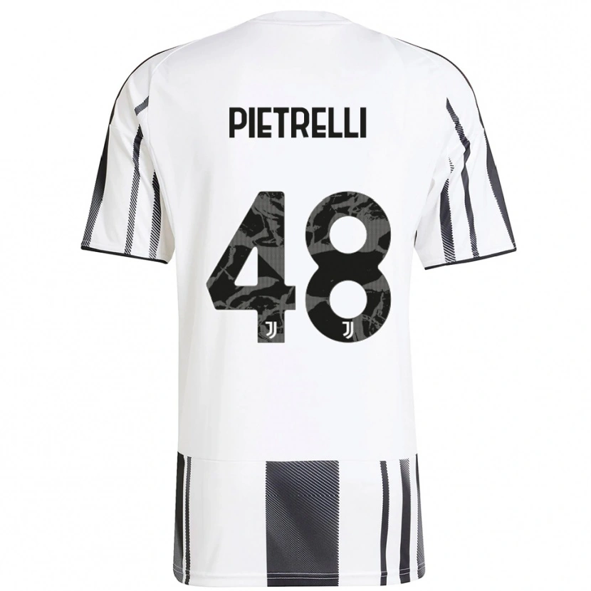 DanxenレディースAlessandro Pietrelli#48ホワイト ブラックホームシャツ2025/26ジャージーユニフォーム