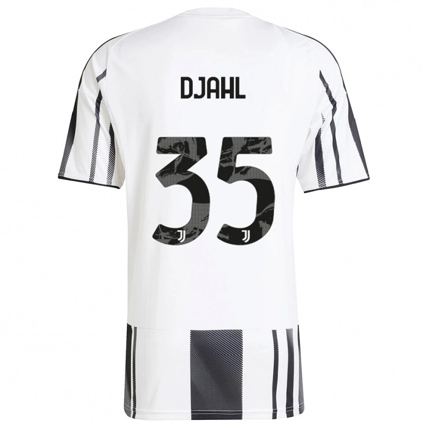 DanxenレディースRayan Djahl#35ホワイト ブラックホームシャツ2025/26ジャージーユニフォーム