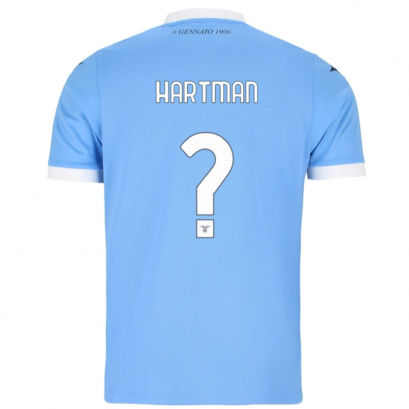 DanxenレディースThomas Hartman#0スカイブルー ホワイトホームシャツ2025/26ジャージーユニフォーム