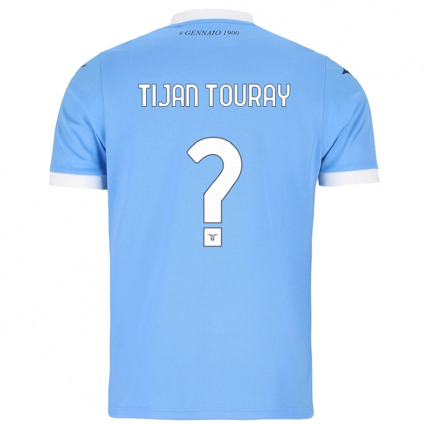 DanxenレディースSheikh Tijan Touray#0スカイブルー ホワイトホームシャツ2025/26ジャージーユニフォーム
