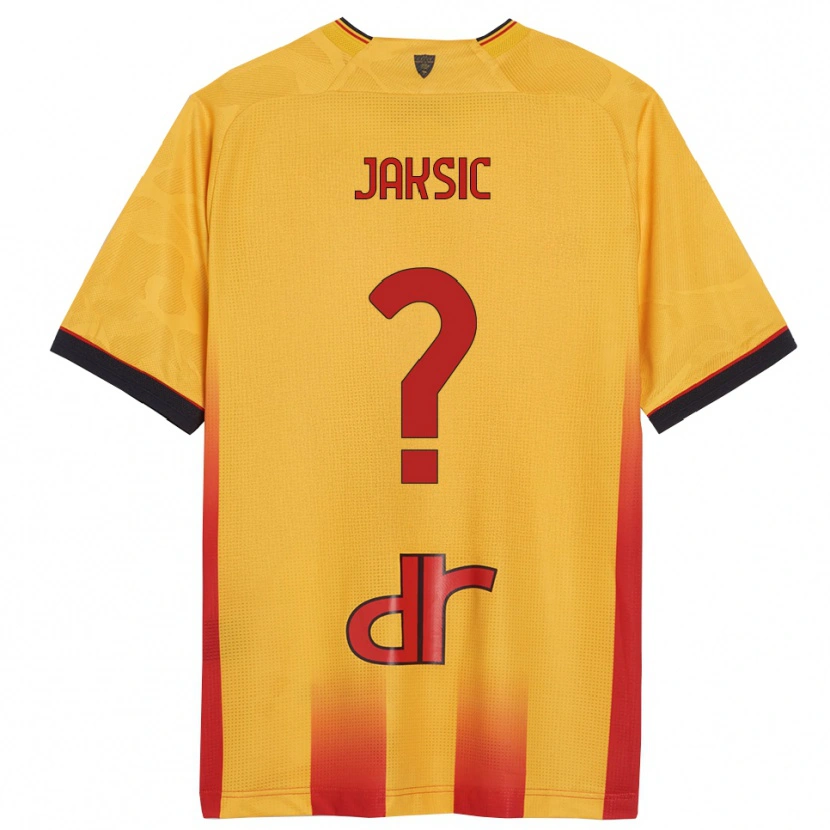 DanxenレディースIlija Jaksic#0イエロー オレンジホームシャツ2025/26ジャージーユニフォーム