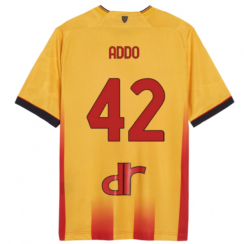 DanxenレディースVernon Addo#42イエロー オレンジホームシャツ2025/26ジャージーユニフォーム