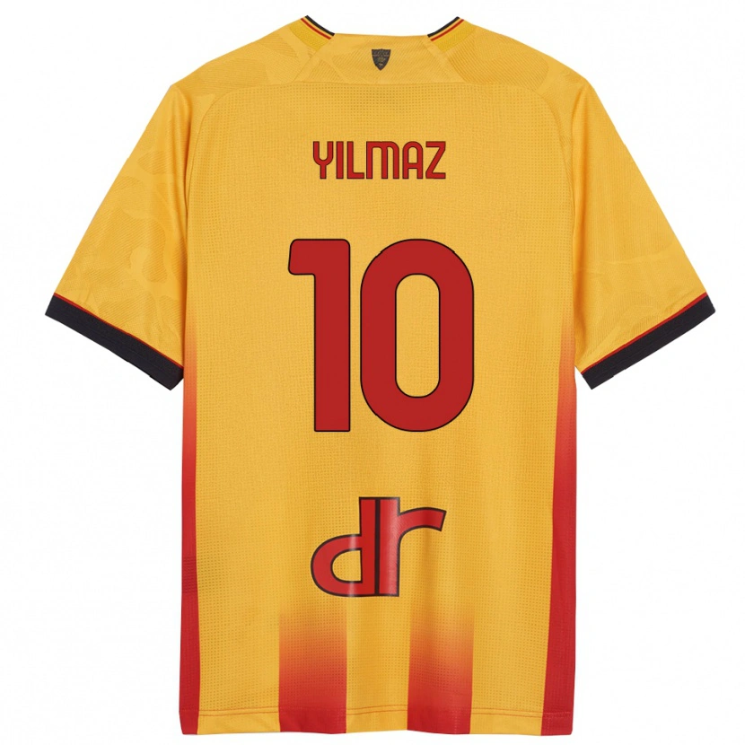 DanxenレディースEnes Yilmaz#10イエロー オレンジホームシャツ2025/26ジャージーユニフォーム