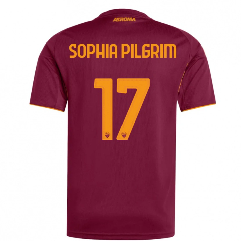 DanxenレディースAlayah Sophia Pilgrim#17バーガンディ オレンジホームシャツ2025/26ジャージーユニフォーム