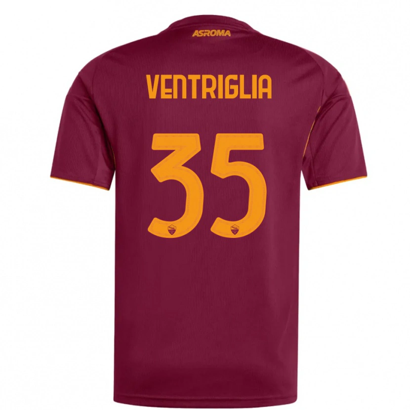 DanxenレディースRosanna Ventriglia#35バーガンディ オレンジホームシャツ2025/26ジャージーユニフォーム