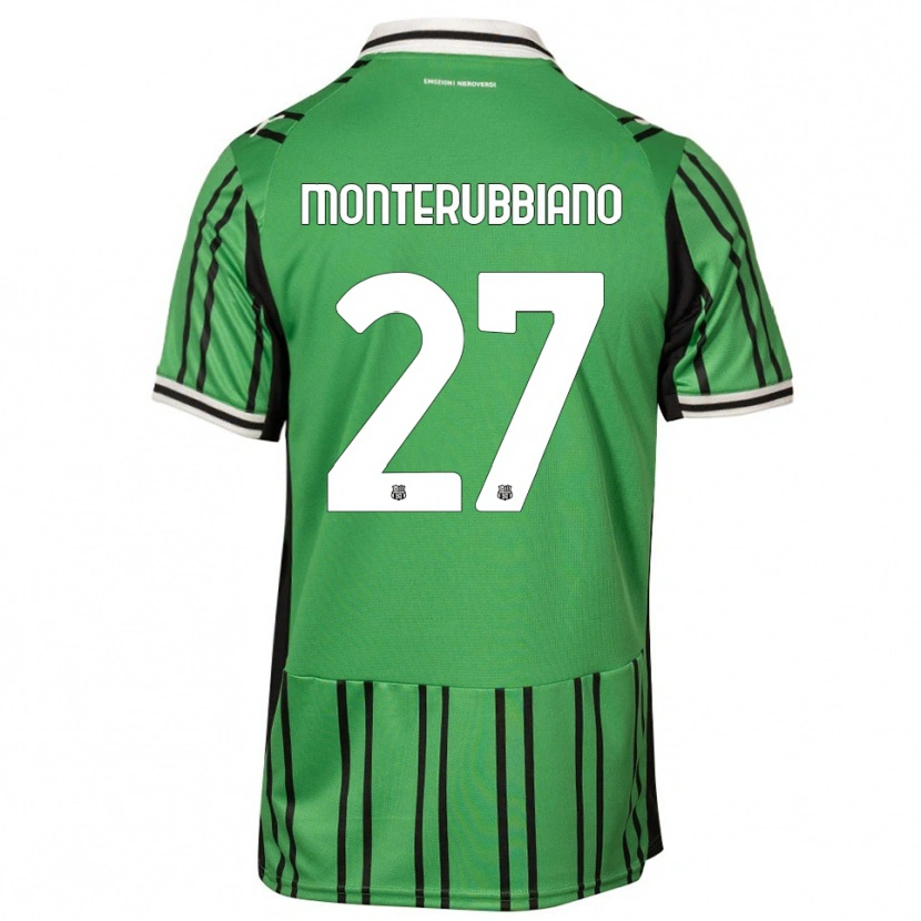 DanxenレディースValeria Monterubbiano#27グリーン ブラックホームシャツ2025/26ジャージーユニフォーム