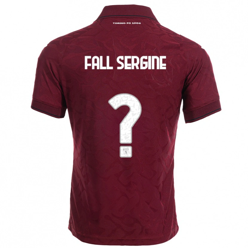 DanxenレディースFallou Fall Sergine#0バーガンディ ホワイトホームシャツ2025/26ジャージーユニフォーム