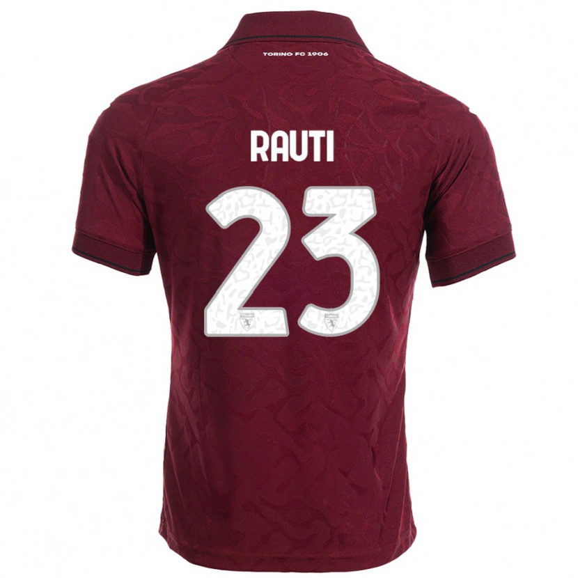 DanxenレディースNicola Rauti#23バーガンディ ホワイトホームシャツ2025/26ジャージーユニフォーム