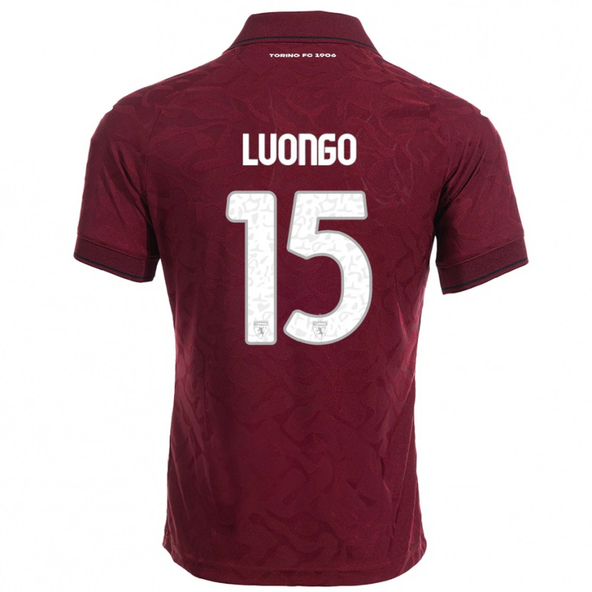 DanxenレディースAndrea Luongo#15バーガンディ ホワイトホームシャツ2025/26ジャージーユニフォーム