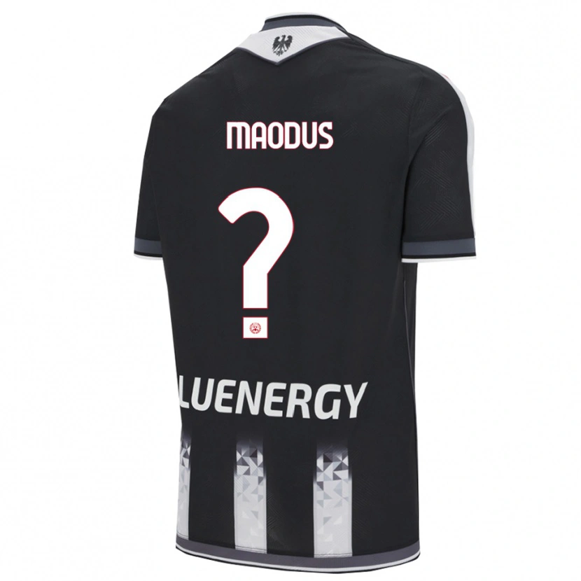 DanxenレディースAleksa Maodus#0ブラック ホワイトホームシャツ2025/26ジャージーユニフォーム