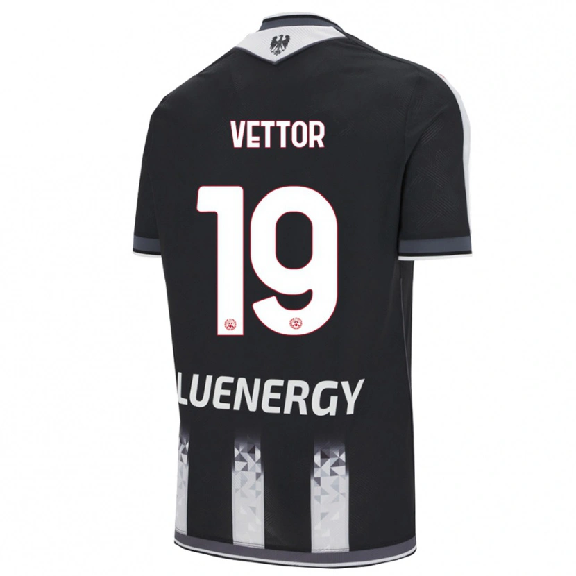 DanxenレディースMarco Vettor#19ブラック ホワイトホームシャツ2025/26ジャージーユニフォーム