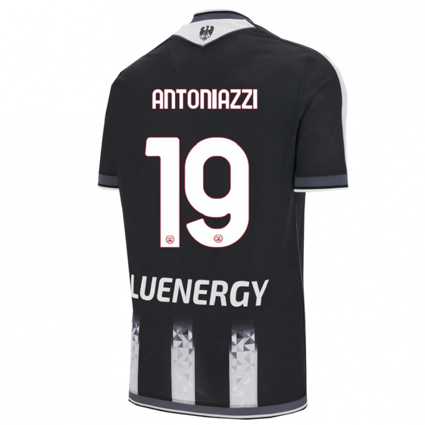 DanxenレディースSamuele Antoniazzi#19ブラック ホワイトホームシャツ2025/26ジャージーユニフォーム