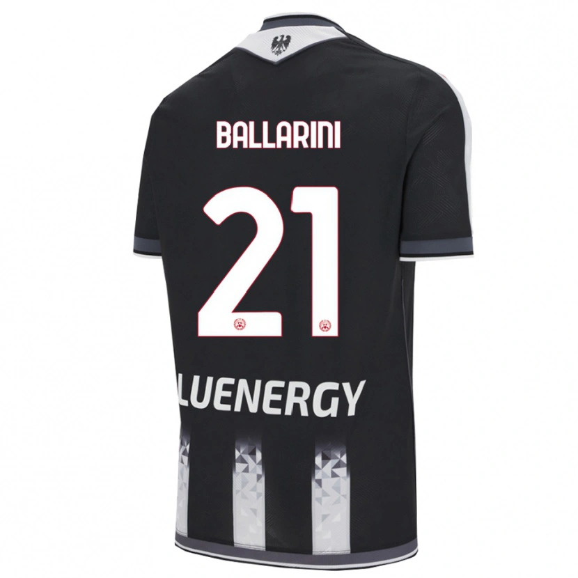 DanxenレディースMarco Ballarini#21ブラック ホワイトホームシャツ2025/26ジャージーユニフォーム