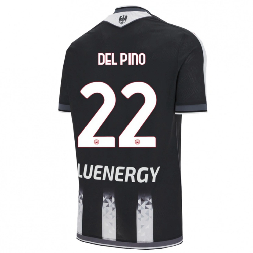 Danxenレディースロレンソ・デル・ピノ・モラレス#22ブラック ホワイトホームシャツ2025/26ジャージーユニフォーム