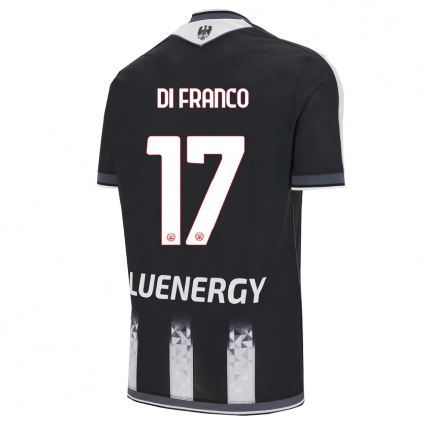 DanxenレディースGiovanni Di Franco#17ブラック ホワイトホームシャツ2025/26ジャージーユニフォーム