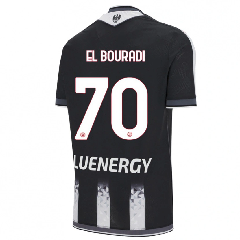 DanxenレディースWalid El Bouradi#70ブラック ホワイトホームシャツ2025/26ジャージーユニフォーム