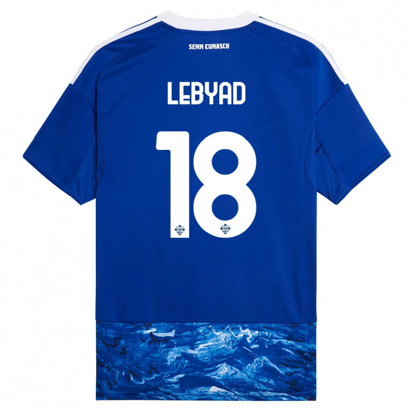 DanxenレディースOmar Lebyad#18ブルー ホワイトホームシャツ2025/26ジャージーユニフォーム