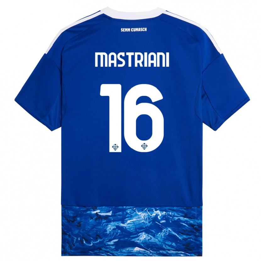 DanxenレディースSalvatore Mastriani#16ブルー ホワイトホームシャツ2025/26ジャージーユニフォーム