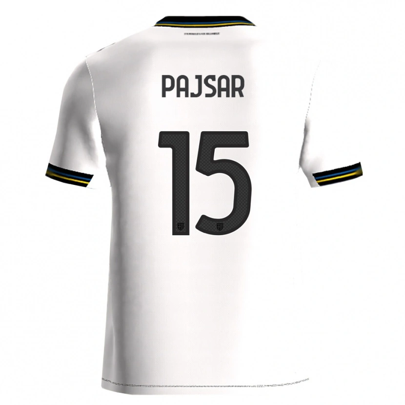 DanxenレディースKarlo Pajsar#15ホワイト ブラックホームシャツ2025/26ジャージーユニフォーム
