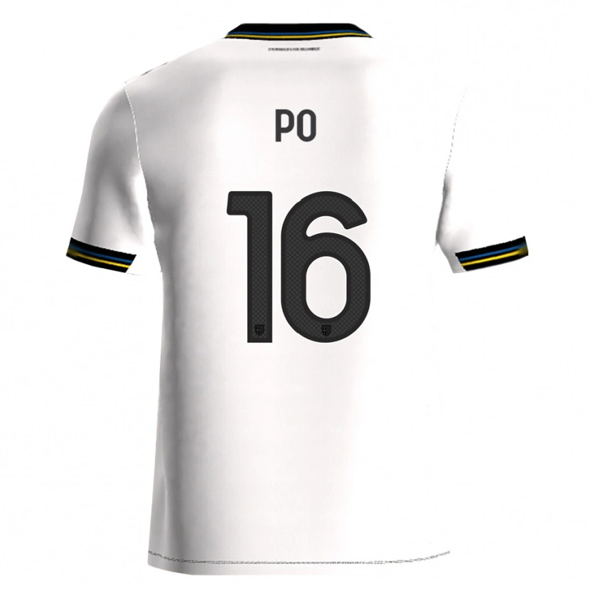 DanxenレディースFederico Po#16ホワイト ブラックホームシャツ2025/26ジャージーユニフォーム