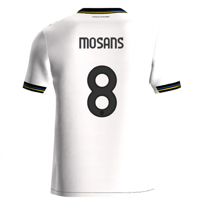 DanxenレディースKristaps Mosans#8ホワイト ブラックホームシャツ2025/26ジャージーユニフォーム
