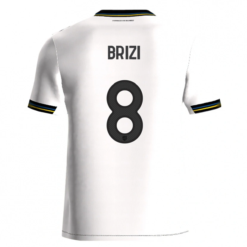 DanxenレディースAndrea Brizi#8ホワイト ブラックホームシャツ2025/26ジャージーユニフォーム