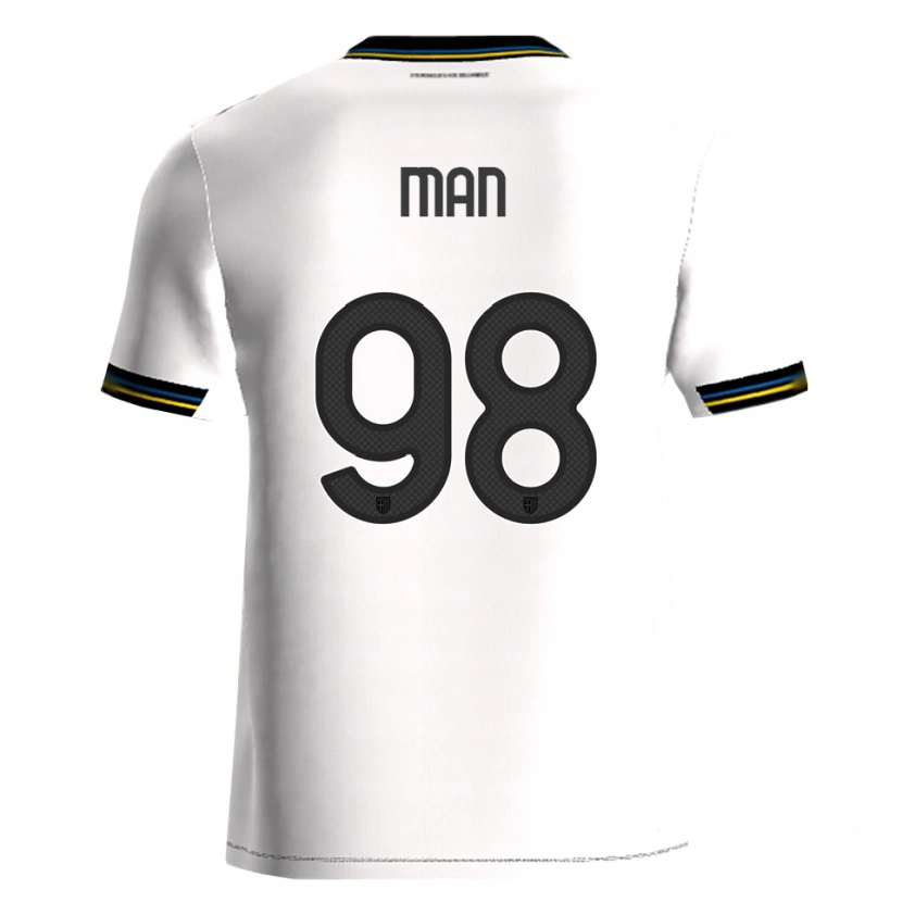 Danxenレディースデニス・マン#98ホワイト ブラックホームシャツ2025/26ジャージーユニフォーム