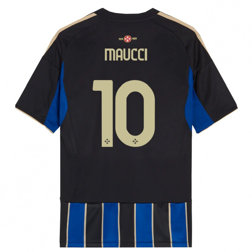 DanxenレディースGiacomo Maucci#10ブラック ブルーホームシャツ2025/26ジャージーユニフォーム