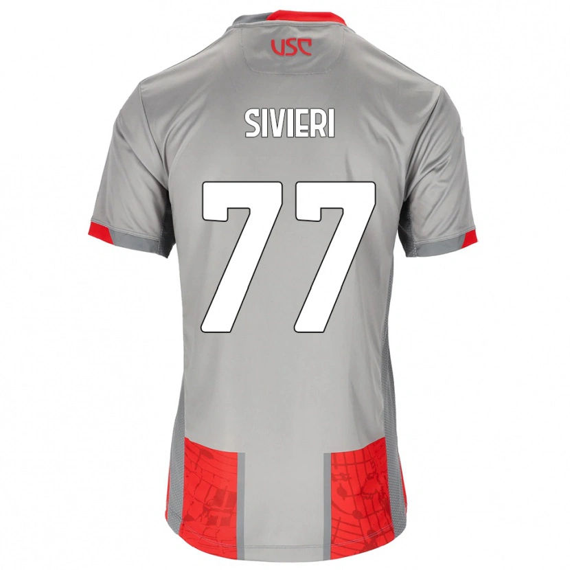DanxenレディースLorenzo Sivieri#77レッド グレーホームシャツ2025/26ジャージーユニフォーム