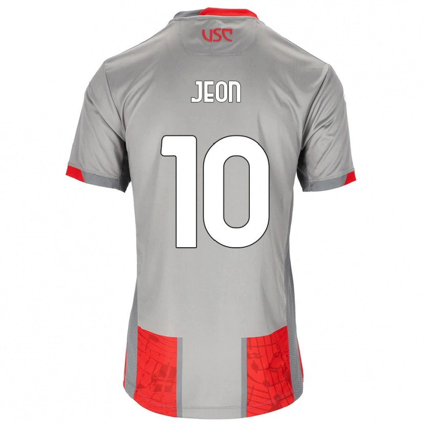 DanxenレディースJoseph Jeon#10レッド グレーホームシャツ2025/26ジャージーユニフォーム
