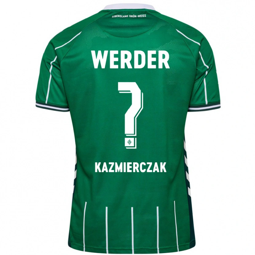 DanxenレディースDaniel Kazmierczak#0グリーン ホワイトホームシャツ2025/26ジャージーユニフォーム