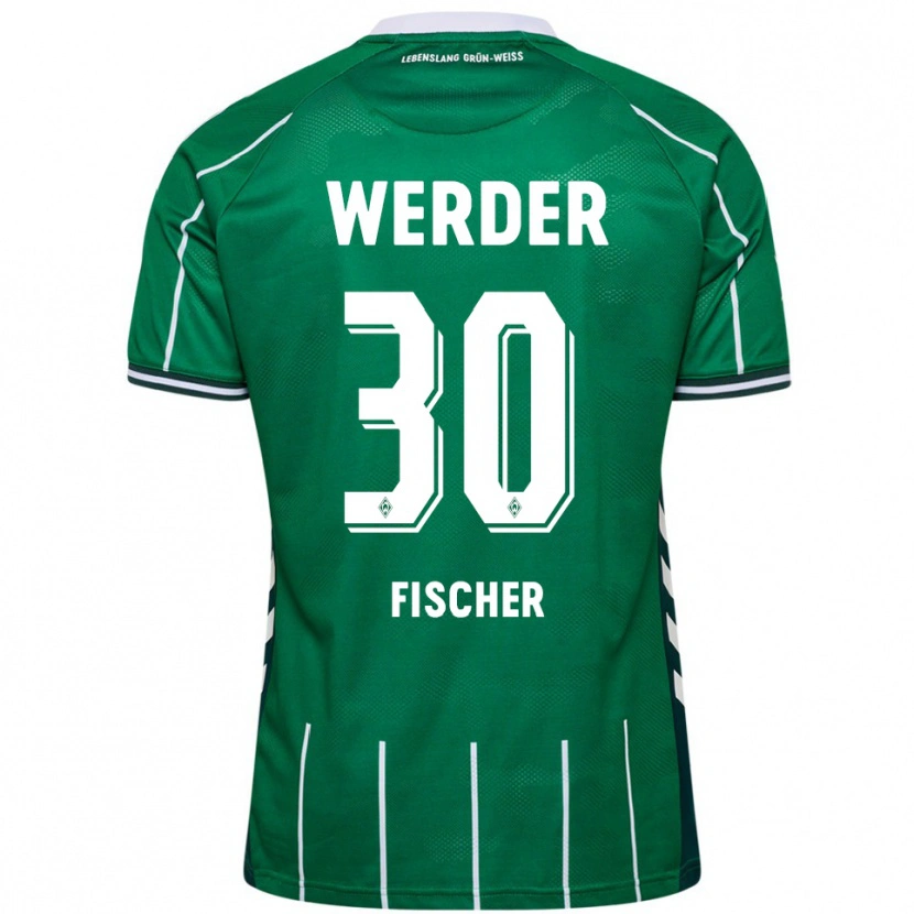 DanxenレディースVanessa Fischer#30グリーン ホワイトホームシャツ2025/26ジャージーユニフォーム