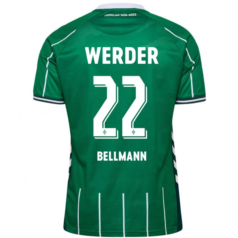 Danxenレディースポール・ベルマン#22グリーン ホワイトホームシャツ2025/26ジャージーユニフォーム