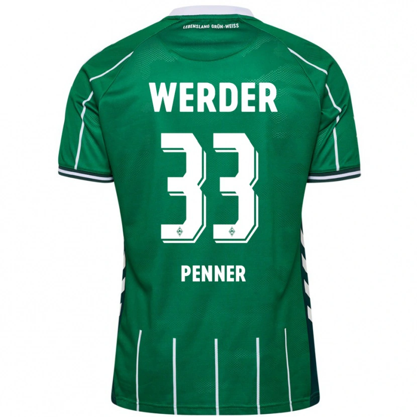 DanxenレディースMaria Penner#33グリーン ホワイトホームシャツ2025/26ジャージーユニフォーム