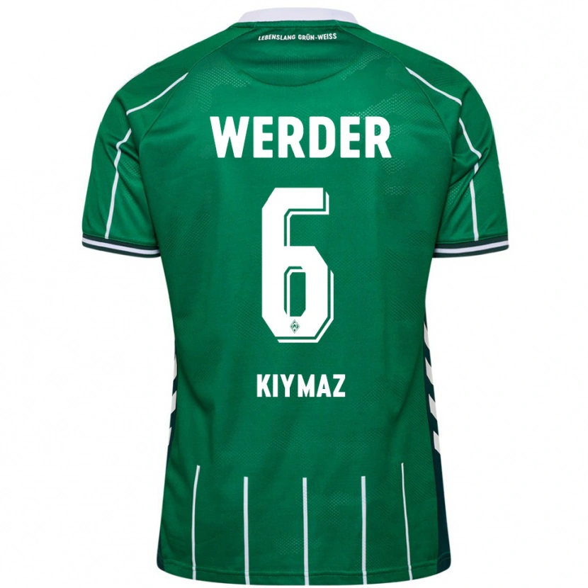 DanxenレディースAnil Kiymaz#6グリーン ホワイトホームシャツ2025/26ジャージーユニフォーム
