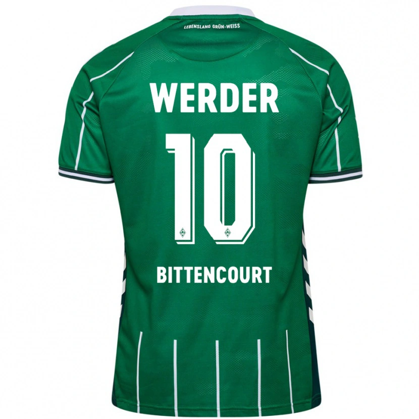 Danxenレディースレオナルド・ビッテンコート#10グリーン ホワイトホームシャツ2025/26ジャージーユニフォーム