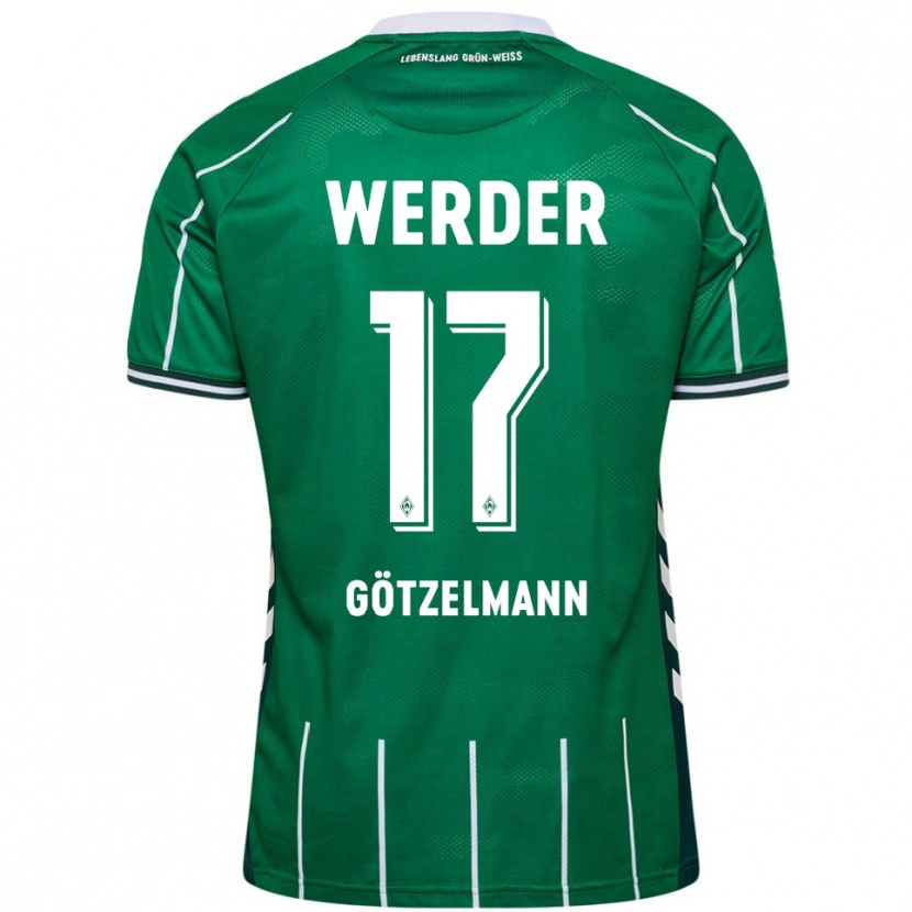 Danxenレディースパトリック・ゲッツェルマン#17グリーン ホワイトホームシャツ2025/26ジャージーユニフォーム