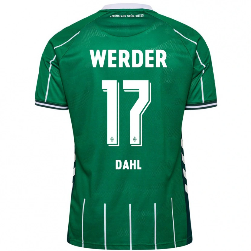 Danxenレディースアミラ・マレーネ・ダール#17グリーン ホワイトホームシャツ2025/26ジャージーユニフォーム