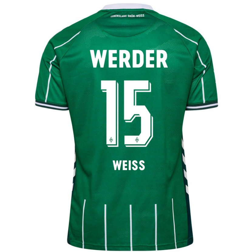 DanxenレディースMichelle Weiß#15グリーン ホワイトホームシャツ2025/26ジャージーユニフォーム