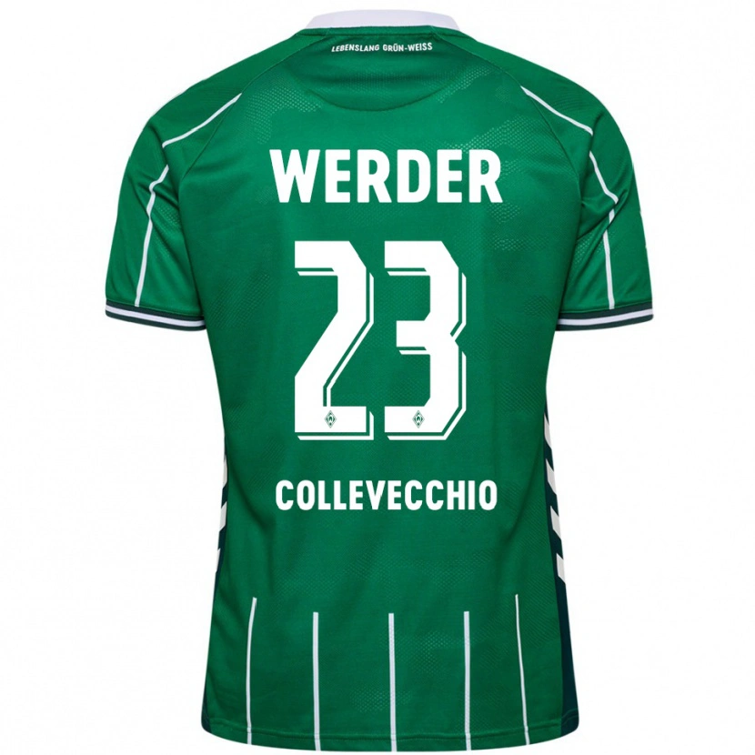 DanxenレディースTomás Collevecchio#23グリーン ホワイトホームシャツ2025/26ジャージーユニフォーム