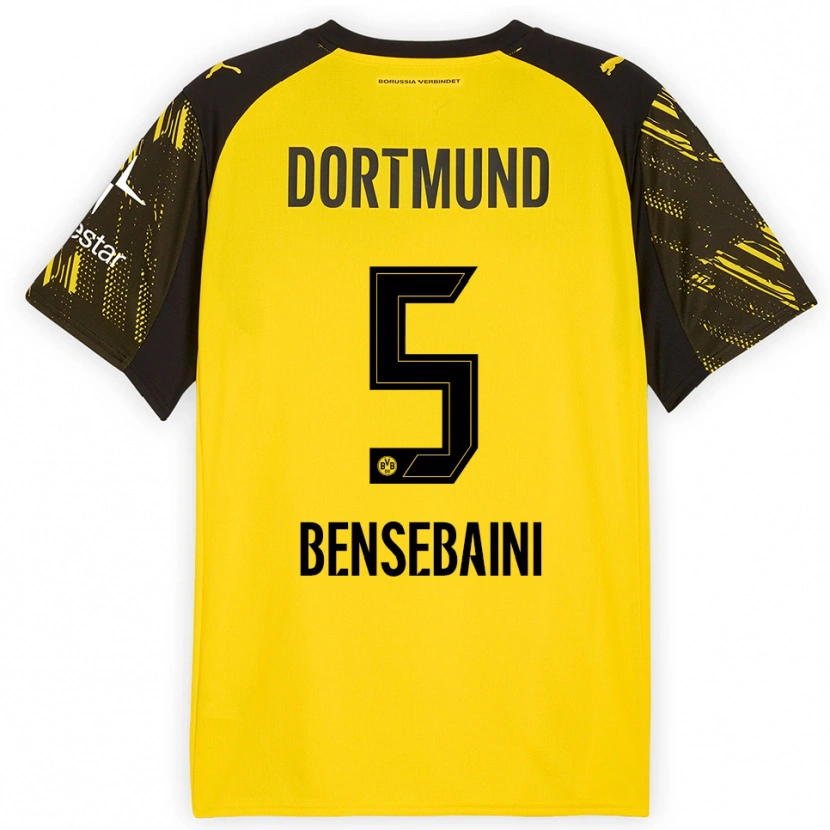 Danxenレディースラミ・ベンセバイニ#5イエロー ブラックホームシャツ2025/26ジャージーユニフォーム