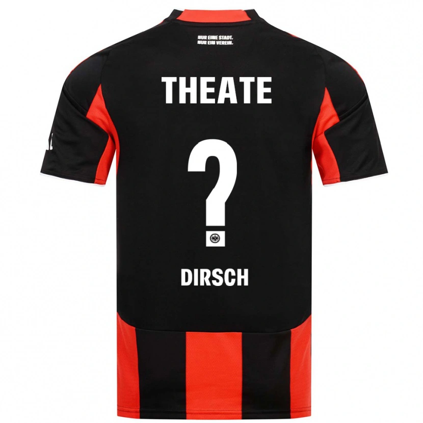 DanxenレディースMoritz Dirsch#0ブラック レッドホームシャツ2025/26ジャージーユニフォーム