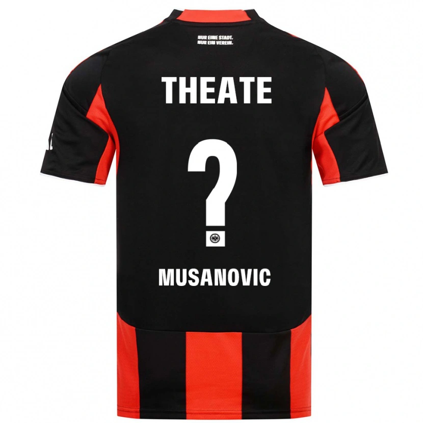 DanxenレディースHaris Musanovic#0ブラック レッドホームシャツ2025/26ジャージーユニフォーム