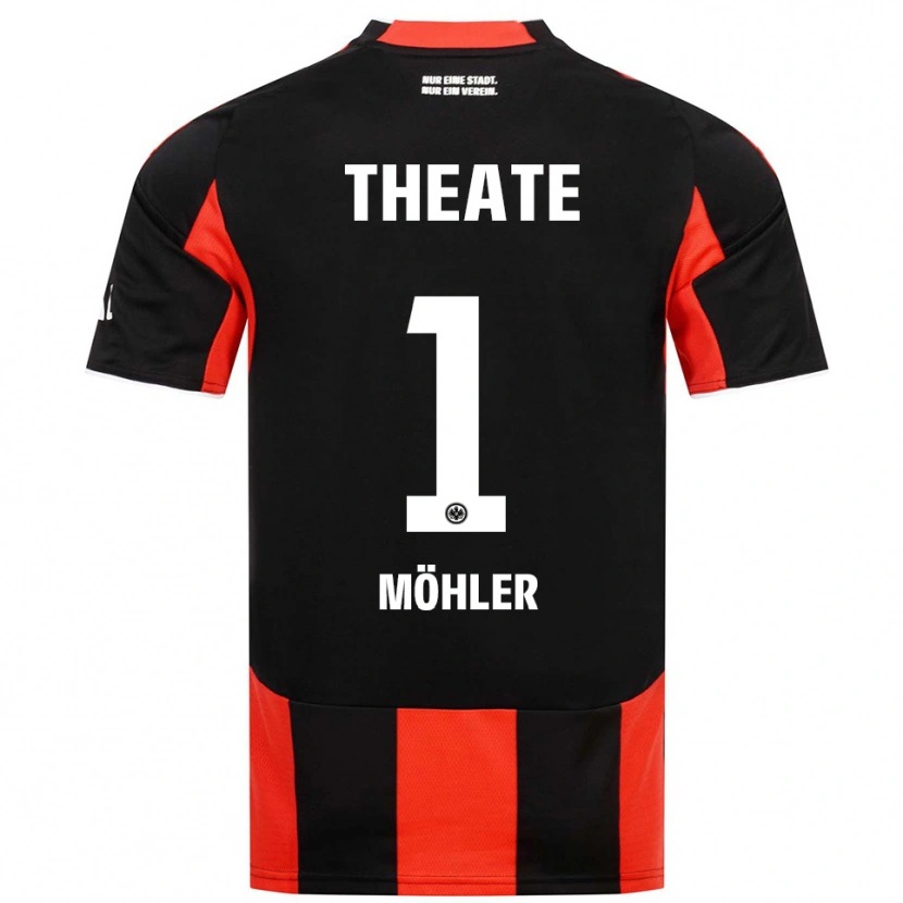 DanxenレディースEmil Möhler#1ブラック レッドホームシャツ2025/26ジャージーユニフォーム