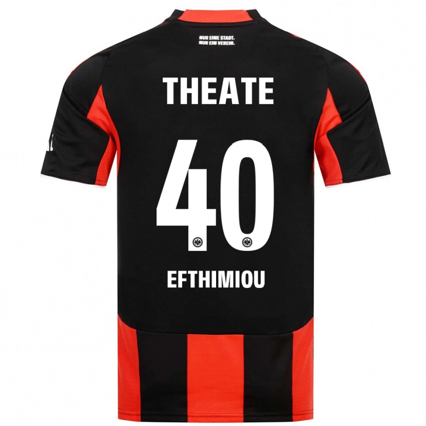 DanxenレディースSissis Efthimiou#40ブラック レッドホームシャツ2025/26ジャージーユニフォーム