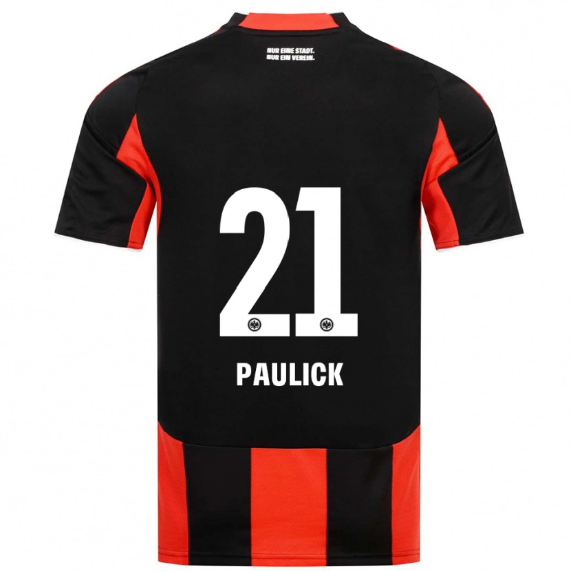 DanxenレディースLea Paulick#21ブラック レッドホームシャツ2025/26ジャージーユニフォーム