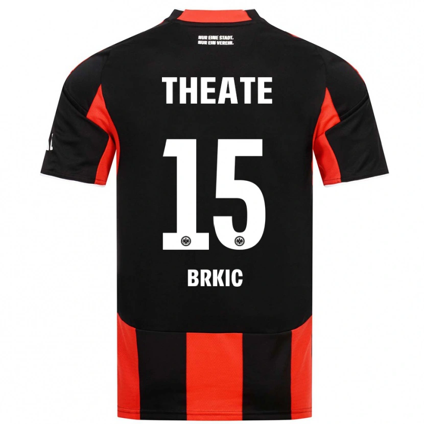 DanxenレディースSaid Brkic#15ブラック レッドホームシャツ2025/26ジャージーユニフォーム