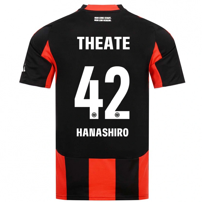 Danxenレディース花城琳斗#42ブラック レッドホームシャツ2025/26ジャージーユニフォーム