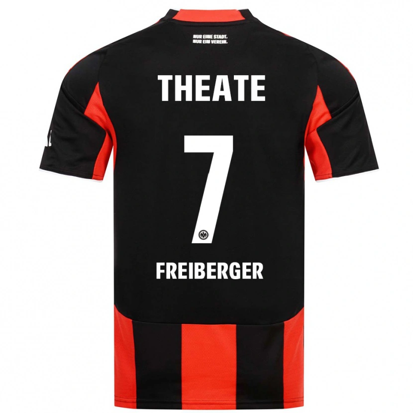 DanxenレディースBenjamin Freiberger#7ブラック レッドホームシャツ2025/26ジャージーユニフォーム