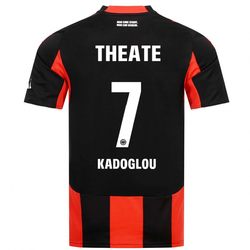 DanxenレディースAlexandros Kadoglou#7ブラック レッドホームシャツ2025/26ジャージーユニフォーム